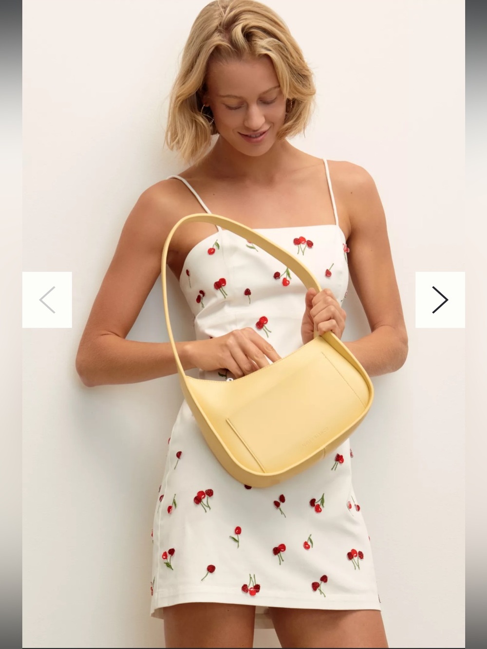 Brynne 3D Spaghetti-Strap Cherry Dress by Maeve US Size 4